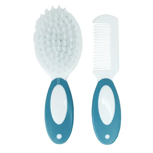 Набор детский расческа и щетка MGZ-0717(Blue) в блистере
