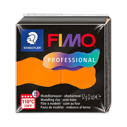 Пластика Professional оранжевая 57г Fimo