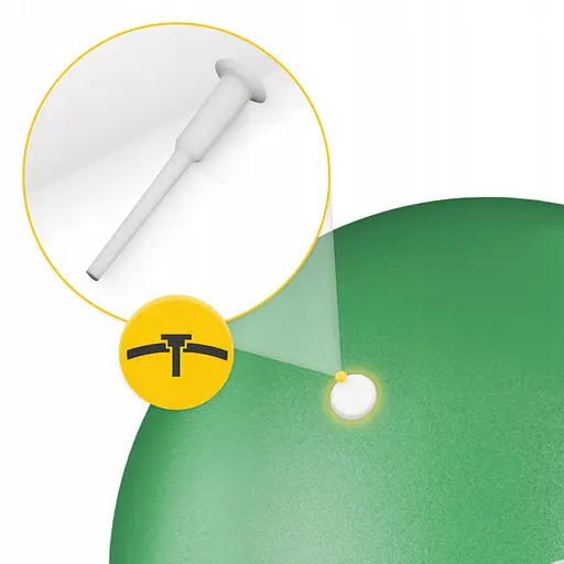 Мяч для пилатеса, йоги, реабилитации 4FIZJO 22 см Green (P-5905973404853) - фото 4