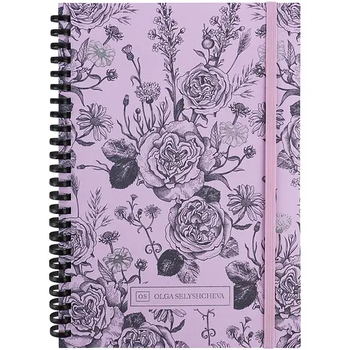 Блокнот Axent Pink Roses OS на спирали А5 в клетку 80 листов (8471-7-A-OS) - фото 4