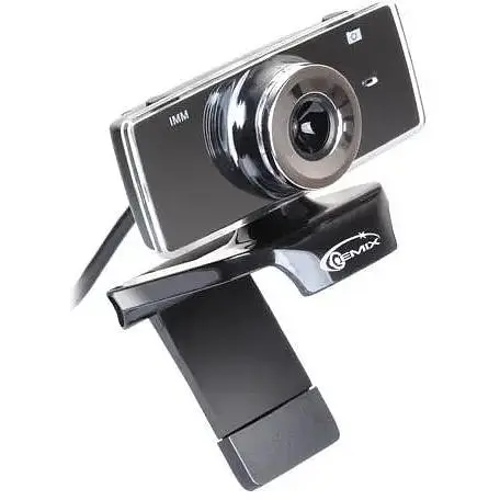 Веб-камера Gemix F9, 1.3 Mpx, 640x480, USB 2.0, вбудований мікрофон чорна (F9 чорний) - фото 1