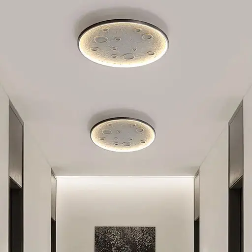 Настенно-потолочный светильник с имитацией луны на 3 световых режима Ø 60 см Line F Арт. W137-600 BK - фото 7