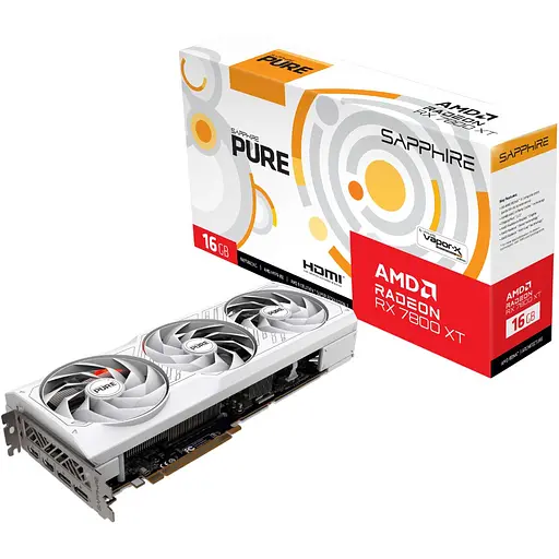 Відеокарта Sapphire RX 7800 XT Gaming OC White 16GB Pure (11330-03-20G) EU [146332]