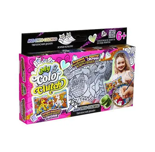 Набір творчості, My Color Clutch, Пенал-розмальовка, Danko Toys - фото 2