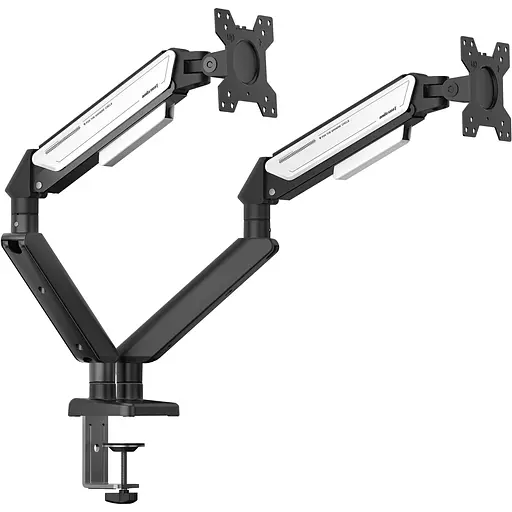 Настільне кріплення для монітора Anda Seat Stealth II Duo Black White (AD-W-A6D-2S-BW) [148293] - фото 5