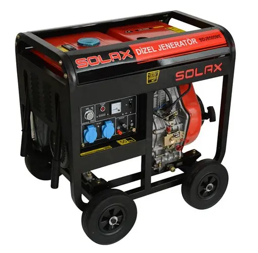 Генератор дизельний Solax 5.2/5.7 кВт, однофазний, ручний/електрозапуск (SDJ8500ME) - фото 1