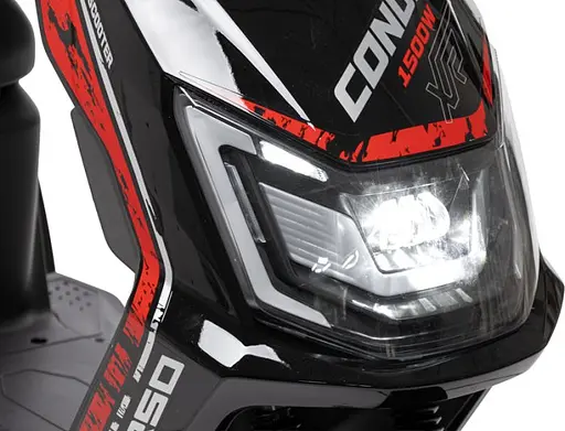 Электроскутер Двухместный Corso CONDOR (1500W 72V/30Ah LiFePO₄) Черный - фото 5