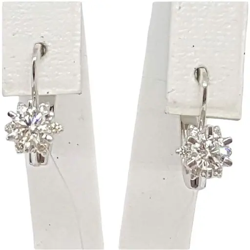 Золоті сережки Qvaliz з діамантами. Артикул 214178