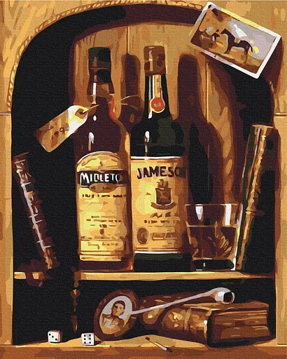 Картина за номерами на підрамнику Brushme Подарунковий набір