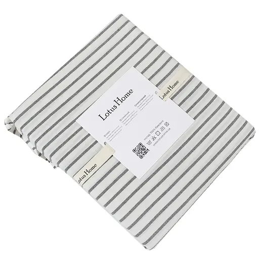 Постільна білизна Lotus Home Timeless антрацит євро (svt-2000022350167) - фото 8