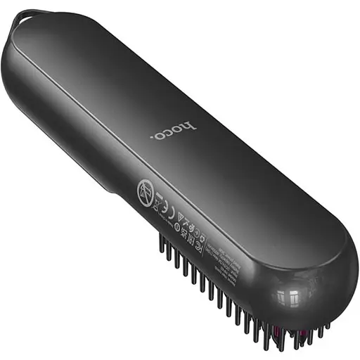 Гребінець для випрямлення волосся Hoco HP45 Heating straight hair comb Gray - фото 2