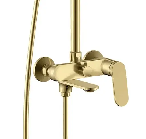 Душова система Rea Marco brushed gold з виливом REA-P8548, Золотий - фото 3