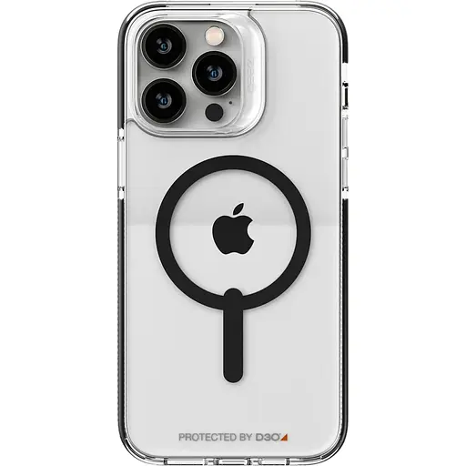 Оригінальний чохол Gear4 Crystal Palace MagSafe для iPhone 14 Pro Max Прозорий Black (702010117)