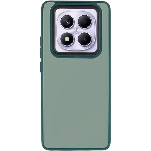 Чехол Epik TPU+PC Lyon Frosted для Xiaomi Redmi Note 14 Pro 4G Green - фото 2