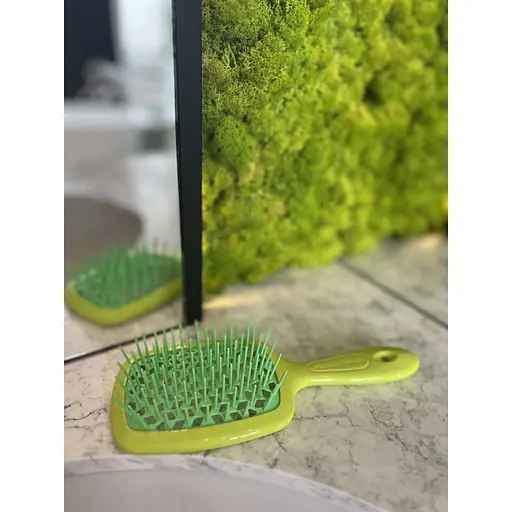 Щітка для волосся Janeke Superbrush Standard неонова-зелена - фото 4