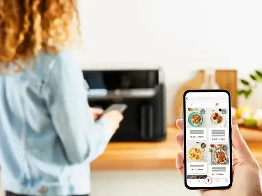 Фритюрница Tefal Dual Easy Fry & Grill EY901N10, 8.3 л, 7 программ приготовления, LCD экран, автоматическое отключение - фото 3