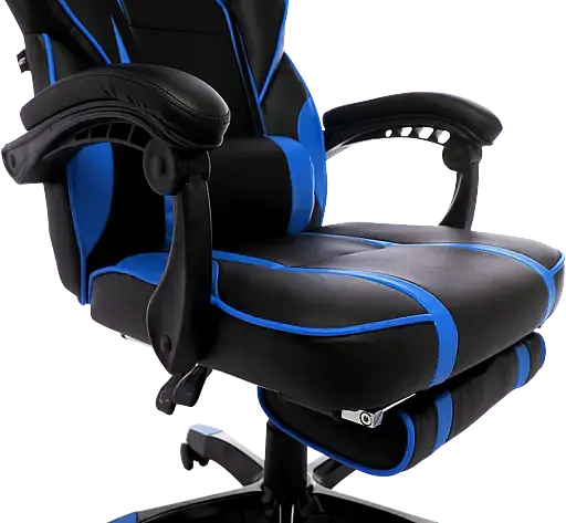Геймерское кресло GT Racer черное с синим (X-2749-1 Black/Blue) - фото 7