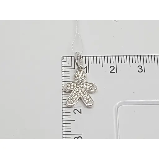 Серебряная подвеска Харьковская ювелирная фабрика Мальчикс фианитами. 500209-КР - фото 4