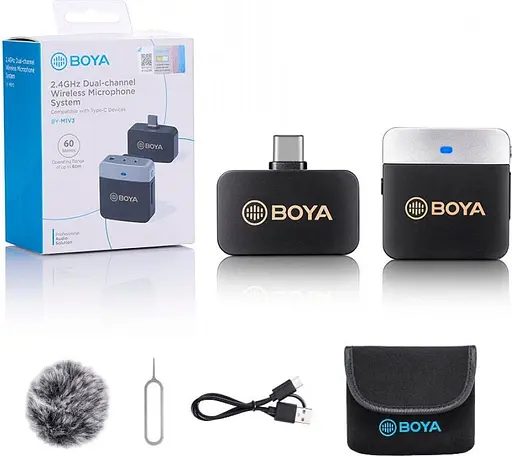Микрофонная радиосистема Boya BY-M1V3 USB-C [86221] - фото 9