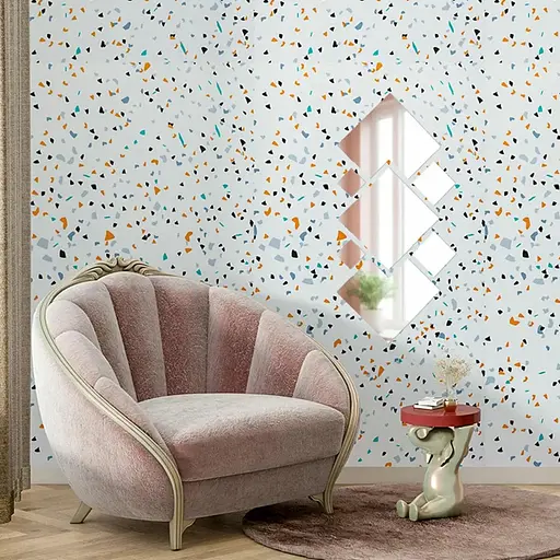 Дзеркальний декор Wall Sticker SW-00002508 акриловий самоклеючий 7 шт. срібло - фото 6