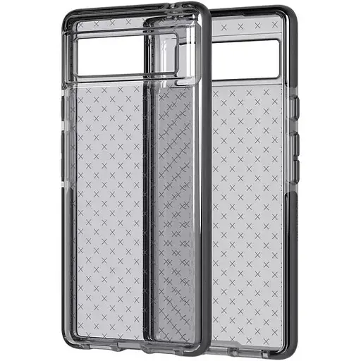 Оригинальный противоударный силиконовый чехол Tech21 Evo Check для Google Pixel 7 (6.3") Smokey Black T21-9546 - фото 2