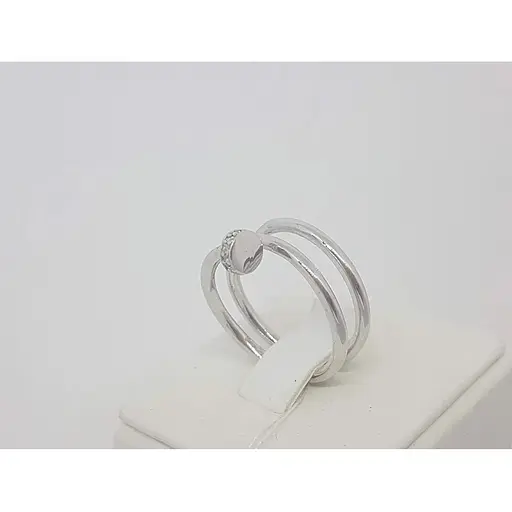 Серебряное кольцо Империя золота Гвоздь с фианитами. КВ1351С 16,5 - фото 3