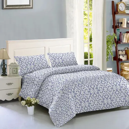 Комплект постельного белья Soho Rasch Blue Евро 200x220 см синий (Y1034-2-1) - фото 1