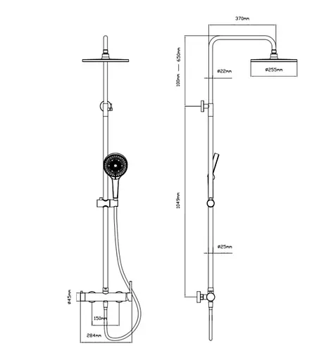 Душевая система универсальная Qtap Sloup Chrome QT57103OC - фото 5