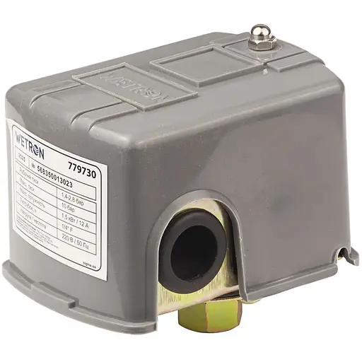 Реле тиску Wetron 1.5кВт 1.4-2.8 бар (гайка) (779730) - фото 1