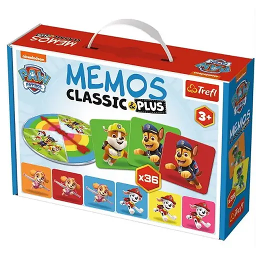 Настольная игра Trefl Мемо Классические. Щенячий патруль (Memos Classic&plus. Paw Patrol) (02269) - фото 1