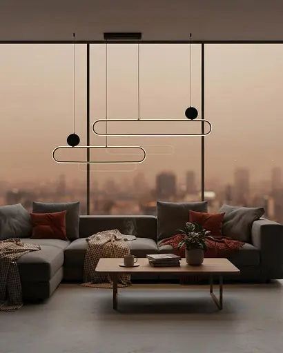 Підвісний світильник, люстра Goldlux 333902 Florentyna LED 1x48W 4000K 6000Lm IP20 золотий - фото 2