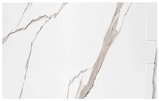 Душовий піддон Rea Bazalt 80x100 carrara white REA-K7000 Мармур - фото 2
