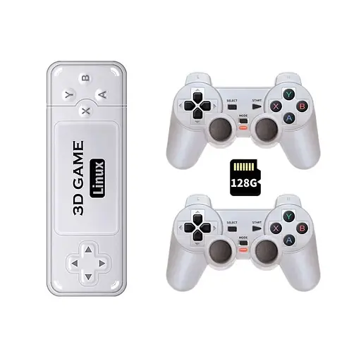 Игровая приставка консоль геймстик Powkiddy Boyhome Y6 3D Linux Game Stick 128GB S905X2 +11000 видеоигр - фото 2