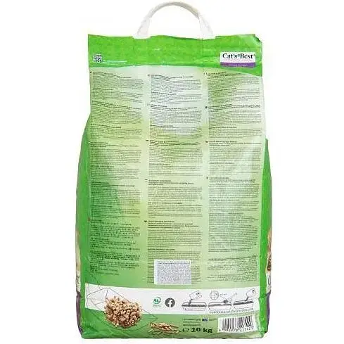 Наполнитель Cat’s Best Smart Pellets для кошачьего туалета деревянный 20л/10кг - фото 3