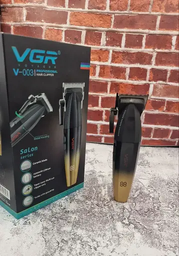 Професійна машинка для стрижки VGR V-003 (9000 об/хв, DLC-ножі, 2500 mAh) - фото 2