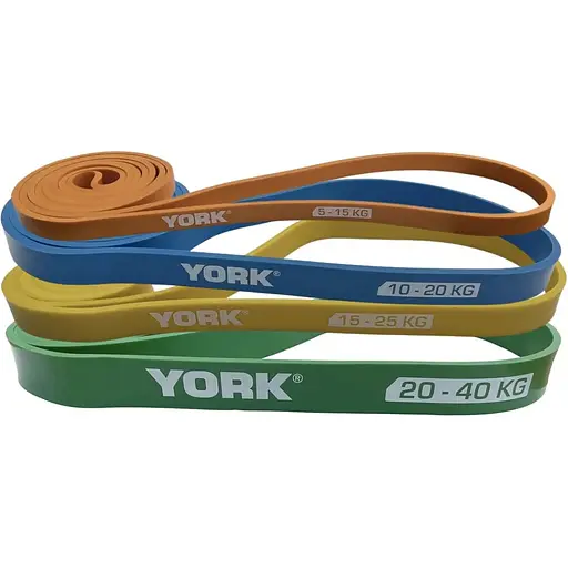 Набор резинок для фитнеса York Fitness 4 шт (5 - 40кг) - фото 6