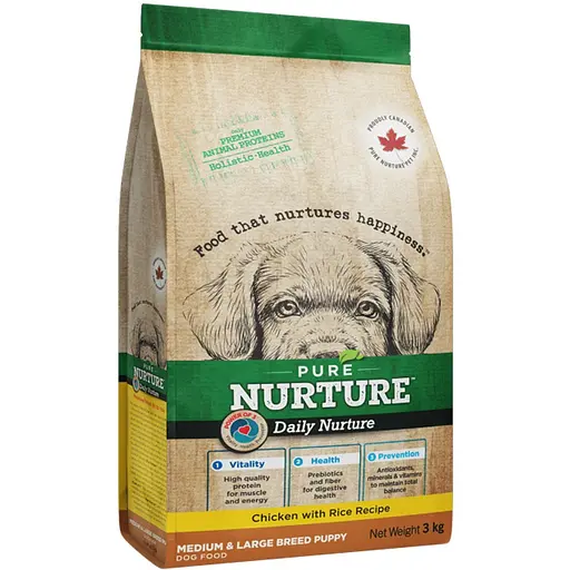 Сухий корм Pure Nurture для цуценят середніх та великих порід з куркою та рисом 3 кг - фото 1