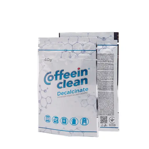 Професійний засіб Coffeein clean DECALCINATE (порошок) для очищення від накипу 40г.