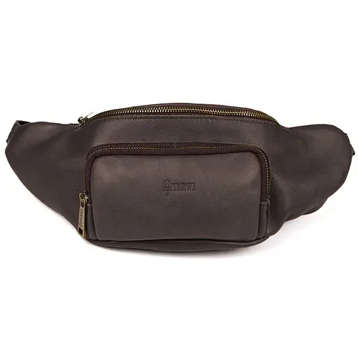 Шкіряна бананка TARWA 14х36х8 см 000296035 - фото 5