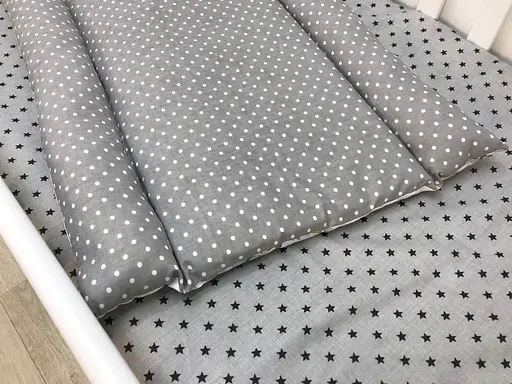 Матрац Moontime на пеленальний стіл "Горошок сірий" - фото 3