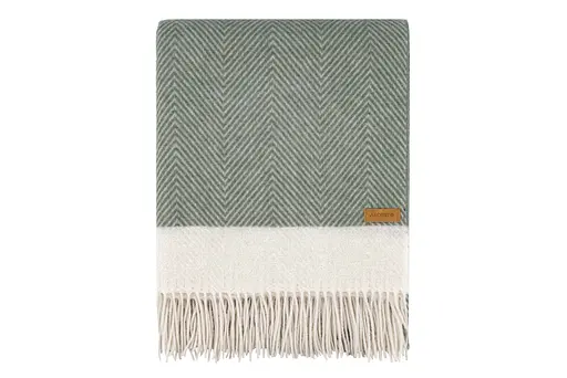 Плед Ardesto Leonardo Bianco 140x200 см 100% шерсть зеленый (ART0504LB) - фото 2