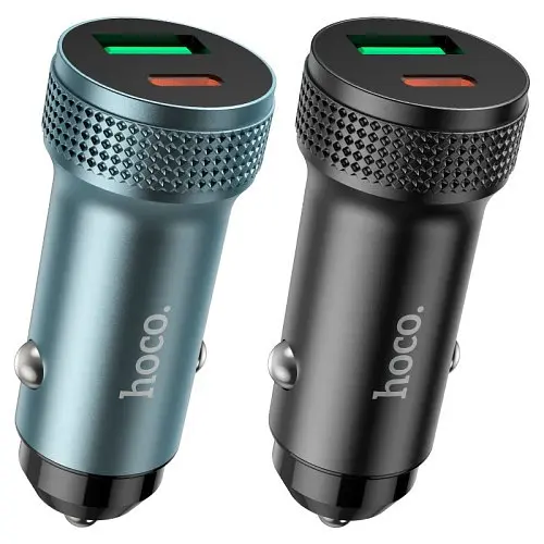 Автомобильное зарядное устройство для HOCO Z49B Level PD38W(1C1A) car charger серый - фото 6