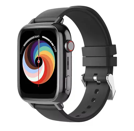 Розумні дитячі смарт годинник-телефон Wonlex KT34 камерою WI-FI GPS SIM-карта силіконовий ремінець Black (17777) - фото 5