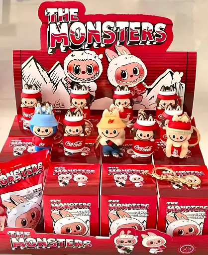 Брелок-сюрприз Labubu 7 см Кока-Кола, різні кольори (LX30-02) - фото 5