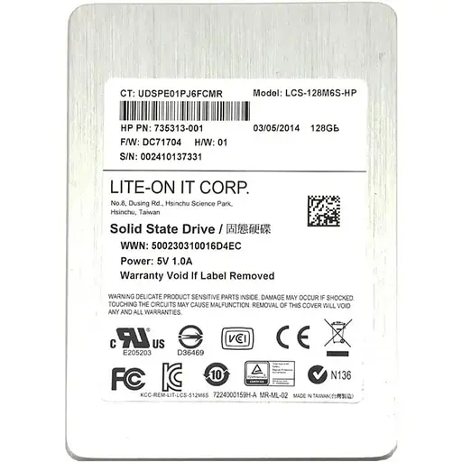 Накопичувач SSD 2.5 Lite-On 128Gb (LCS-128M6S-HP) Б/В - фото 1