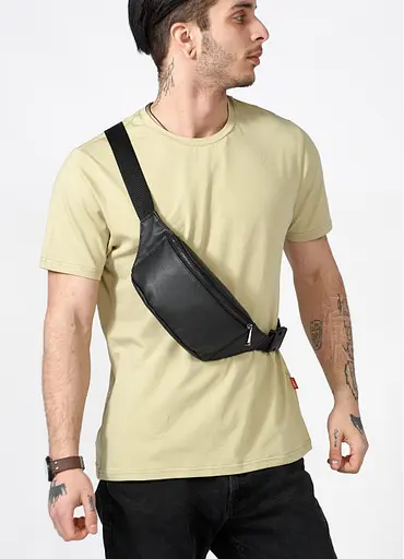 Чоловіча поясна сумка бананка Sambag 30,5х14 см 000148030 - фото 2