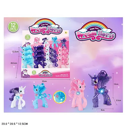 Єдиноріг 3086 з крилами, світло (В асортименті) - фото 2