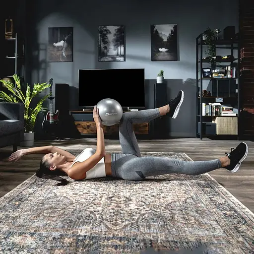 Фитбол Hop-Sport 25см серебристый - фото 6