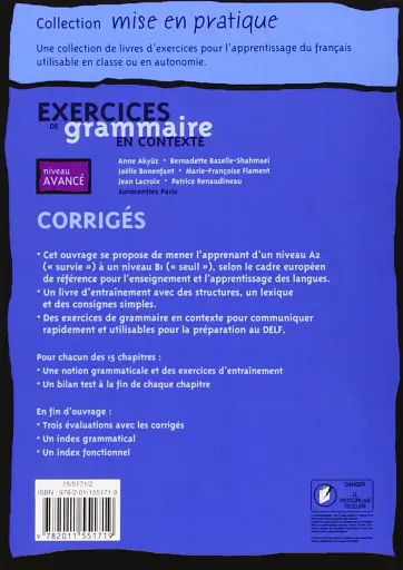 Exercices de grammaire en contexte. Corrigés, niveau avancé - фото 2