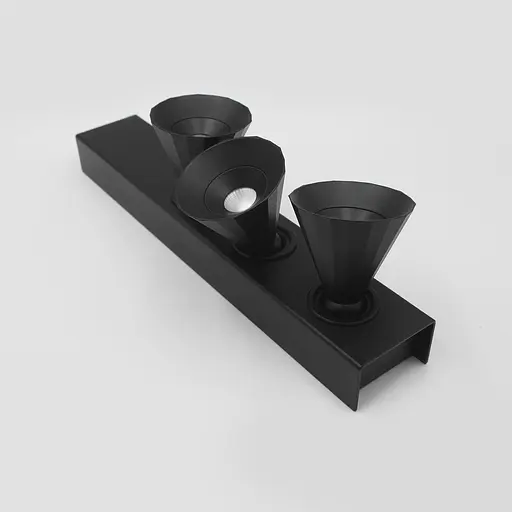 Накладной светильник Skarlat RSLC74131-3 3x7W BK 4000K - фото 3